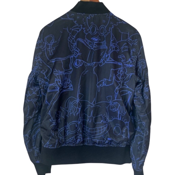 Members Only Nickelodeon Reversible Jacket Rugrats Ren & Stimpy Cartoon 2017 S - Picture 4 of 12